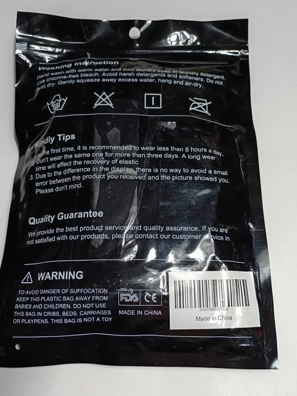 Unbranded Black Knee-High Compression Socks Size Large
